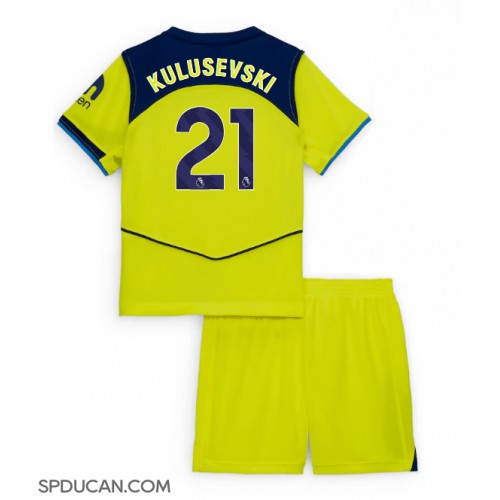 Dječji Nogometni Dres Tottenham Hotspur Dejan Kulusevski #21 Rezervni 2025-26 Kratak Rukav (+ Kratke hlače)